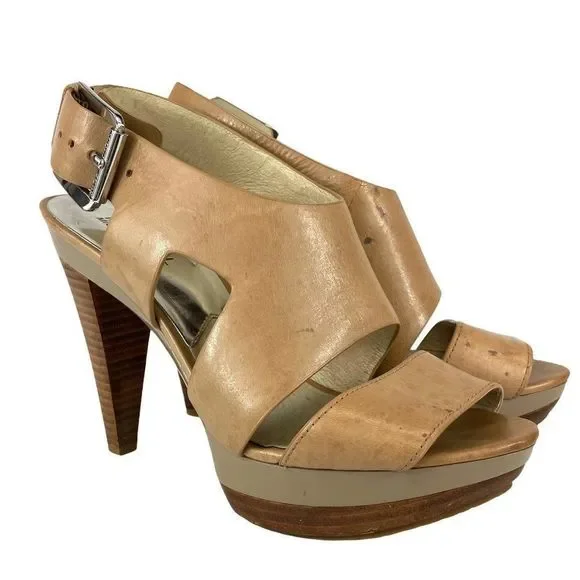 Michael Kors Carla platform sandal nude - 7.5 - Picture 16 of 16